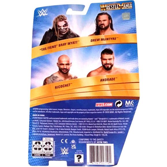 Drew McIntyre Wrestler Action Figure New Wrestlemania NIP - Picture 2 of 2